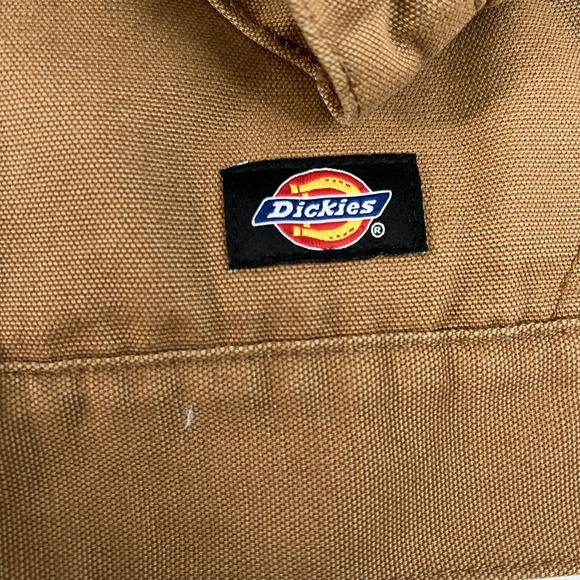 Dickies Jacket Mens XL Brown Quilted Lined Duck Canvas Zip Work Coat - Picture 6 of 14
